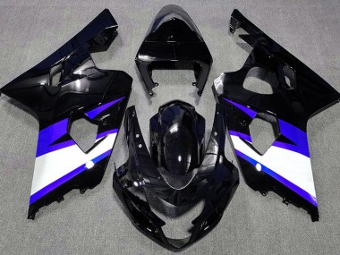 04-05 Schwarz Glänzend & Blau GSXR 600-750 Motorrad Verkleidung