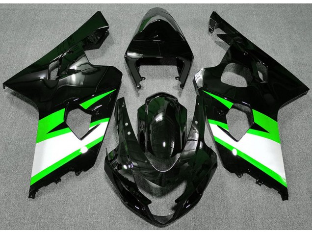 04-05 Schwarz Glänzend & Grün GSXR 600-750 Motorrad Verkleidung 04-05 Schwarz Glänzend & Grün GSXR 600-750 Motorrad Verkleidung