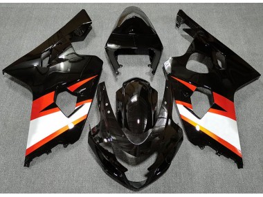 04-05 Schwarz Glänzend & Orange GSXR 600-750 Motorrad Verkleidung