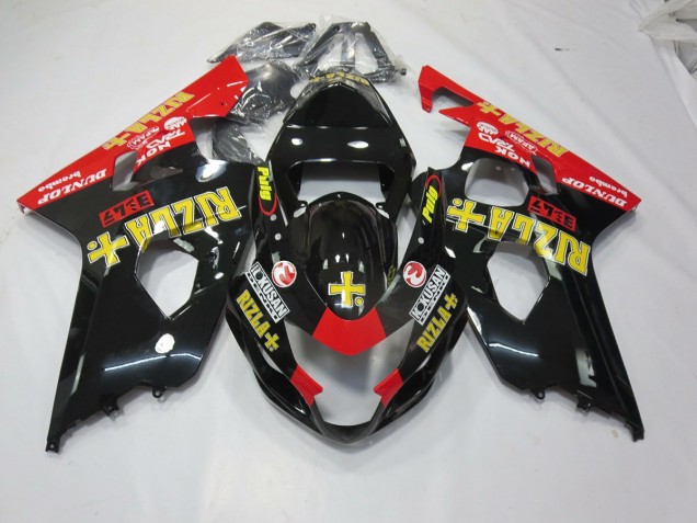 04-05 Schwarz Rizla GSXR 600-750 Motorrad Verkleidung 04-05 Schwarz Rizla GSXR 600-750 Motorrad Verkleidung