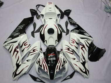 04-05 Schwarz & Rot Flamme CBR1000RR Motorrad Verkleidung