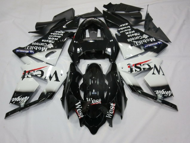 04-05 Weiß West ZX10R Motorrad Verkleidung 04-05 Weiß West ZX10R Motorrad Verkleidung