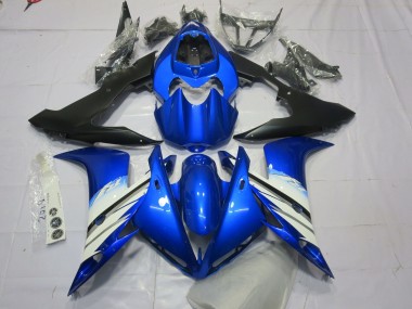 04-06 Blau & Schwarz R1 Motorrad Verkleidung