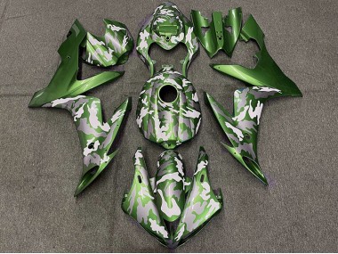 04-06 Dunkelgrün Tarnung R1 Motorrad Verkleidung