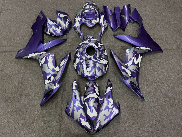 04-06 Dunkelviolett Tarnung R1 Motorrad Verkleidung 04-06 Dunkelviolett Tarnung R1 Motorrad Verkleidung
