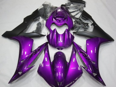 04-06 Glanz Lila & Schwarz R1 Motorrad Verkleidung
