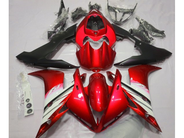 04-06 Helles Rot & Weiß R1 Motorrad Verkleidung