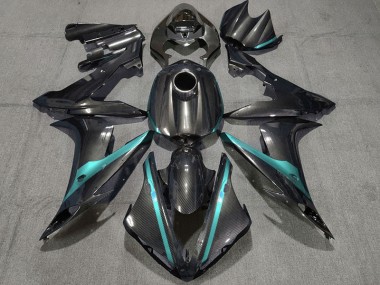 04-06 Kohlefaser Stil Mit Hellblau R1 Motorrad Verkleidung