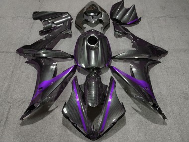 04-06 Kohlefaser Stil Mit Lila R1 Motorrad Verkleidung