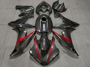 04-06 Kohlefaser Stil Mit Rot R1 Motorrad Verkleidung