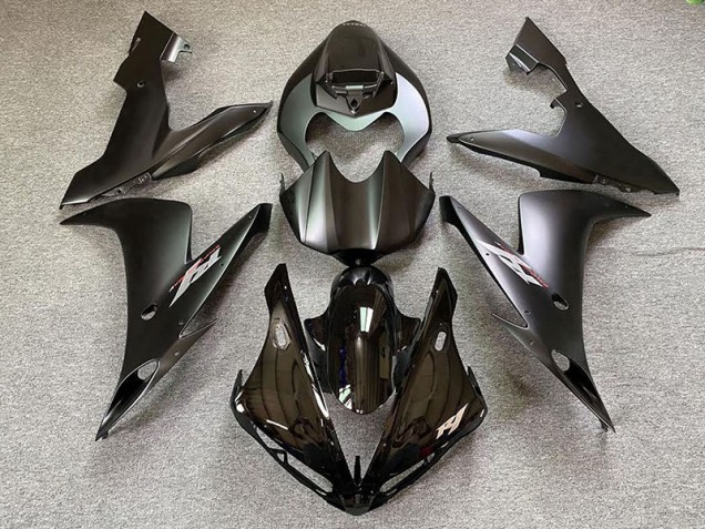 04-06 Matt Schwarzer Stil R1 Motorrad Verkleidung