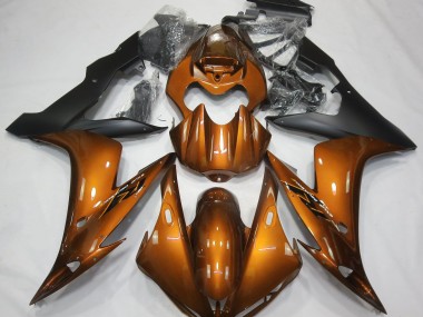 04-06 Orange Glänzend & Schwarz R1 Motorrad Verkleidung