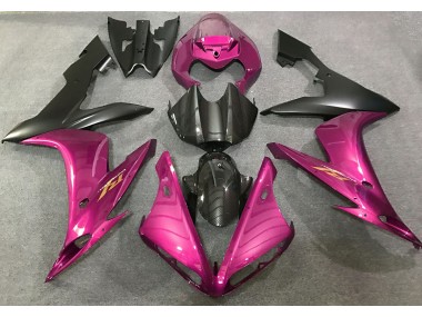 04-06 Pink & Kohlefaser Stil R1 Motorrad Verkleidung