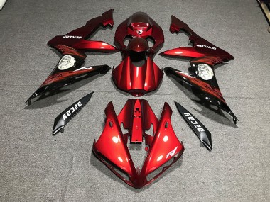 04-06 Rot Glänzend & Logos R1 Motorrad Verkleidung
