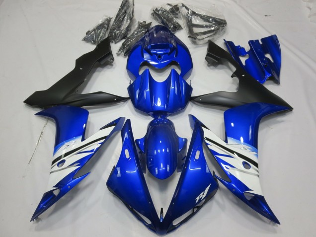 04-06 Schwarz Blau & Weiß R1 Motorrad Verkleidung 04-06 Schwarz Blau & Weiß R1 Motorrad Verkleidung