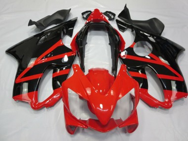 04-07 Glänzend Schwarz & Rot CBR600 F4i Motorrad Verkleidung