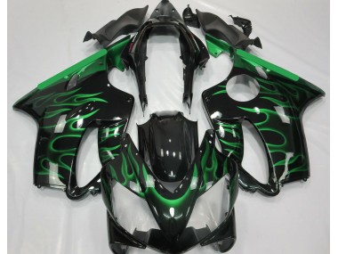 04-07 Hellgrün Flamme CBR600 F4i Motorrad Verkleidung