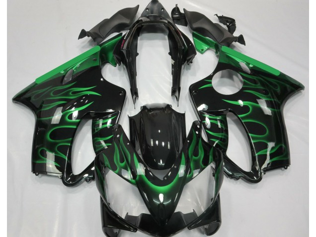 04-07 Hellgrün Flamme CBR600 F4i Motorrad Verkleidung 04-07 Hellgrün Flamme CBR600 F4i Motorrad Verkleidung