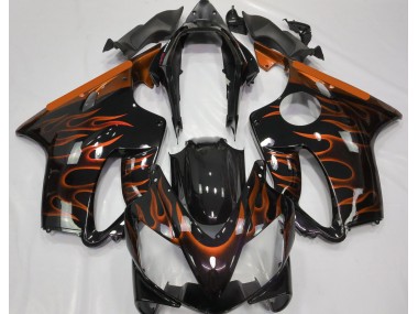 04-07 Orange Flamme CBR600 F4i Motorrad Verkleidung
