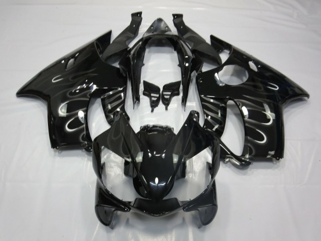 04-07 Schwarz Flamme CBR600 F4i Motorrad Verkleidung