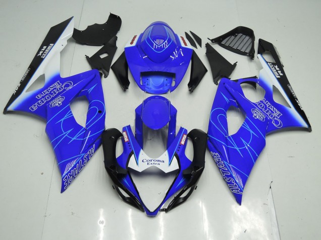 05-06 Blau & Weiß Corona GSXR 1000 Motorrad Verkleidung