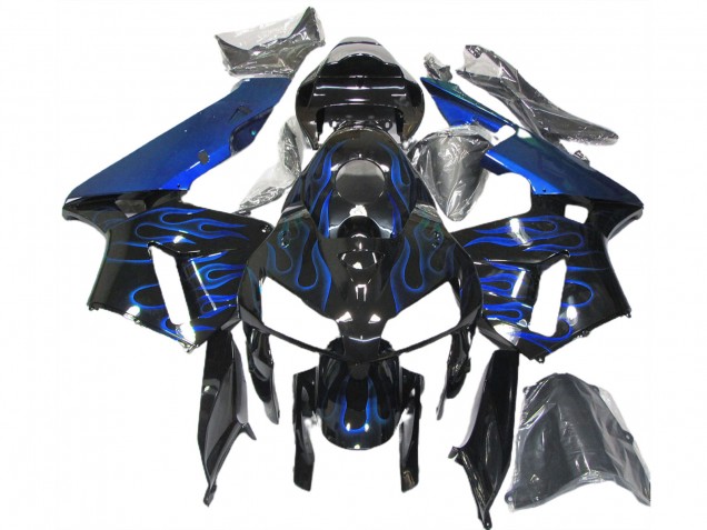05-06 Blau Glänzend Flame CBR600RR Motorrad Verkleidung 05-06 Blau Glänzend Flame CBR600RR Motorrad Verkleidung