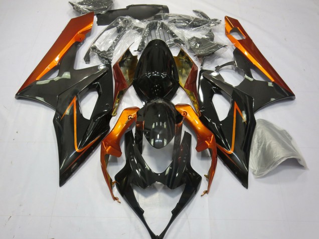 05-06 Gebranntes Orange & Schwarz GSXR 1000 Motorrad Verkleidung 05-06 Gebranntes Orange & Schwarz GSXR 1000 Motorrad Verkleidung