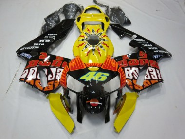 05-06 Gelb Rossi CBR600RR Motorrad Verkleidung