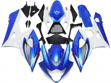 05-06 Glänzend Blau & Weiß GSXR 1000 Motorrad Verkleidung