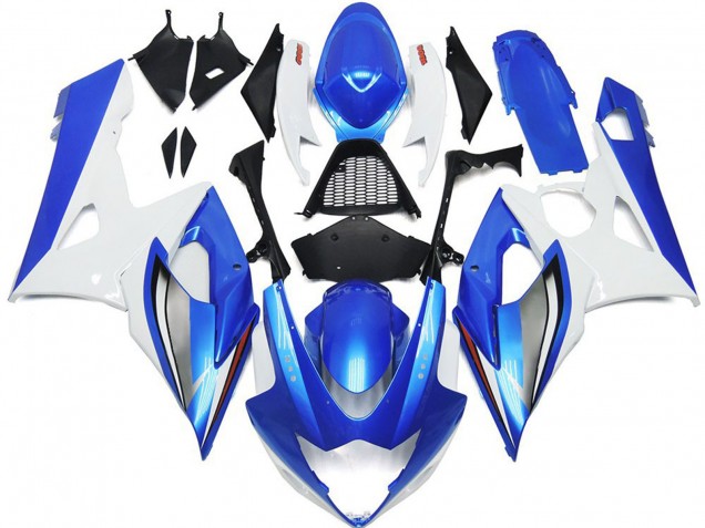 05-06 Glänzend Blau & Weiß GSXR 1000 Motorrad Verkleidung 05-06 Glänzend Blau & Weiß GSXR 1000 Motorrad Verkleidung
