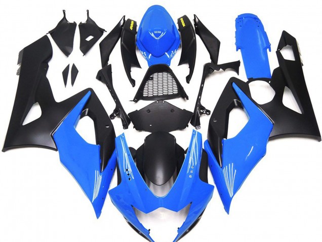 05-06 Glänzend Blau Mit Gelben Logos GSXR 1000 Motorrad Verkleidung
