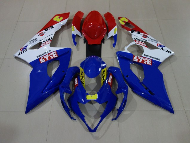 05-06 Glänzend Blau / Weiß / Rot GSXR 1000 Motorrad Verkleidung 05-06 Glänzend Blau / Weiß / Rot GSXR 1000 Motorrad Verkleidung