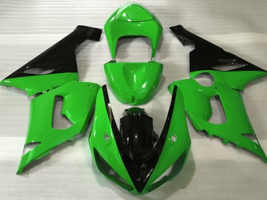 05-06 Glänzend Grün & Schwarz ZX6R Motorrad Verkleidung