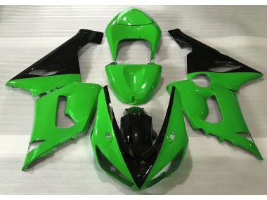 05-06 Glänzend Grün & Schwarz ZX6R Motorrad Verkleidung