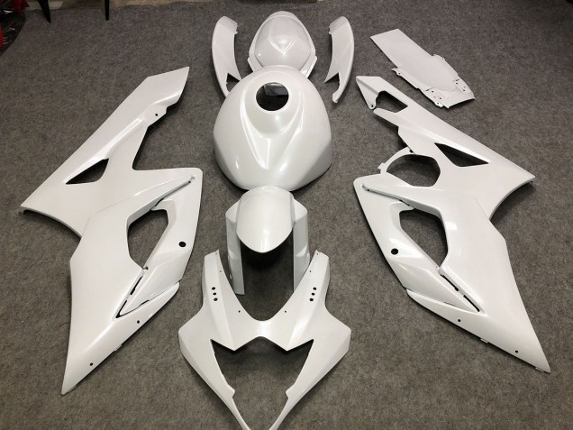 05-06 Glänzend Weiß Schlicht GSXR 1000 Motorrad Verkleidung 05-06 Glänzend Weiß Schlicht GSXR 1000 Motorrad Verkleidung
