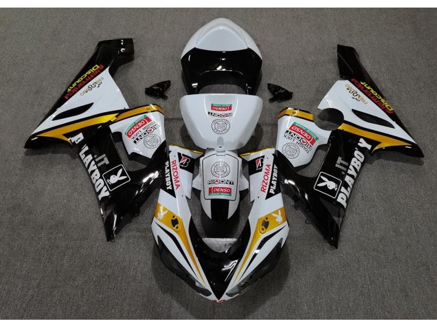 05-06 Gold Playboy ZX6R Motorrad Verkleidung 05-06 Gold Playboy ZX6R Motorrad Verkleidung
