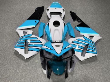 05-06 Hellblaue & Weiße Flügel CBR600RR Motorrad Verkleidung