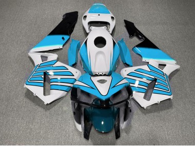 05-06 Hellblaue & Weiße Flügel CBR600RR Motorrad Verkleidung