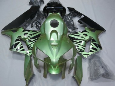 05-06 Hellgrün Flamme CBR600RR Motorrad Verkleidung