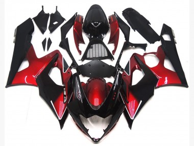 05-06 Kastanienbraun Rot & Glänzendes Schwarz GSXR 1000 Motorrad Verkleidung