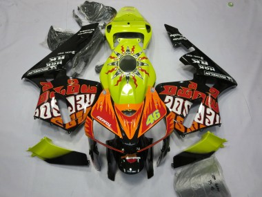 05-06 Leuchtend Gelb Rossi CBR600RR Motorrad Verkleidung
