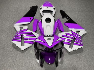 05-06 Lila-Weiße Flügel CBR600RR Motorrad Verkleidung