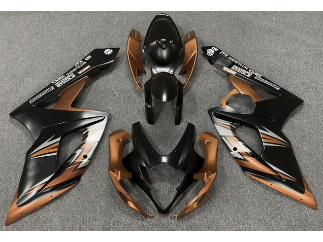 05-06 Matt Schwarz & Bronze GSXR 1000 Motorrad Verkleidung