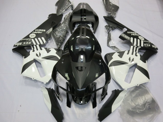 05-06 Matt Schwarz & Druckerlogos CBR600RR Motorrad Verkleidung
