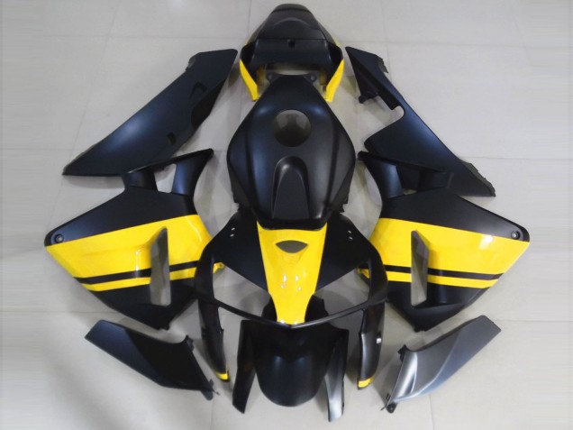 05-06 Matt Schwarz & Gelb Glänzend CBR600RR Motorrad Verkleidung 05-06 Matt Schwarz & Gelb Glänzend CBR600RR Motorrad Verkleidung