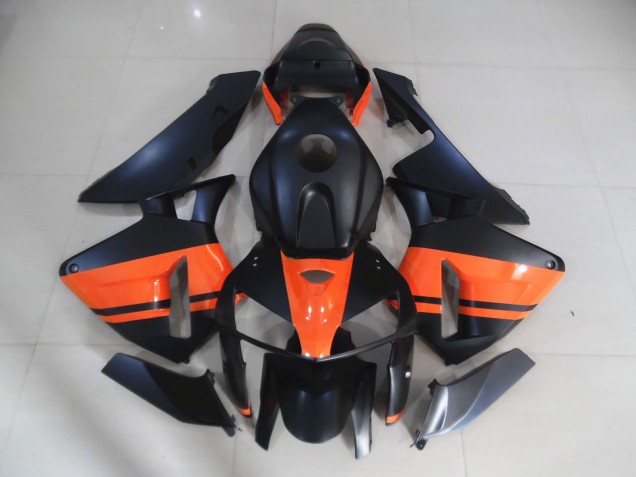 05-06 Matt Schwarz & Orange Glänzend CBR600RR Motorrad Verkleidung
