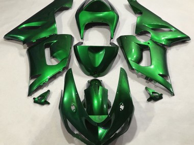 05-06 Metallic Grün ZX6R Motorrad Verkleidung