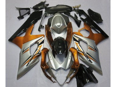 05-06 Orange Silber & Schwarz GSXR 1000 Motorrad Verkleidung