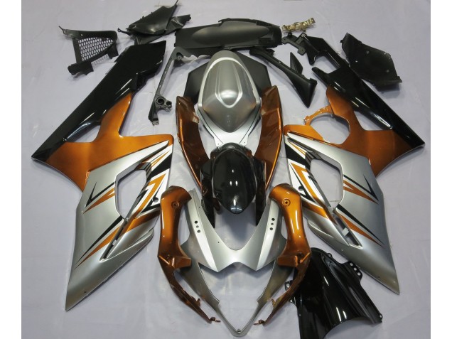 05-06 Orange Silber & Schwarz GSXR 1000 Motorrad Verkleidung