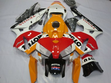 05-06 Weiß Repsol CBR600RR Motorrad Verkleidung
